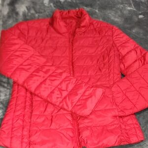Women's Red Quilted Jacket